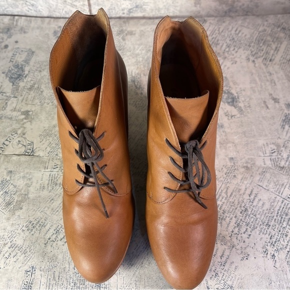 coclico leather lace up wedge booties - Picture 4 of 14